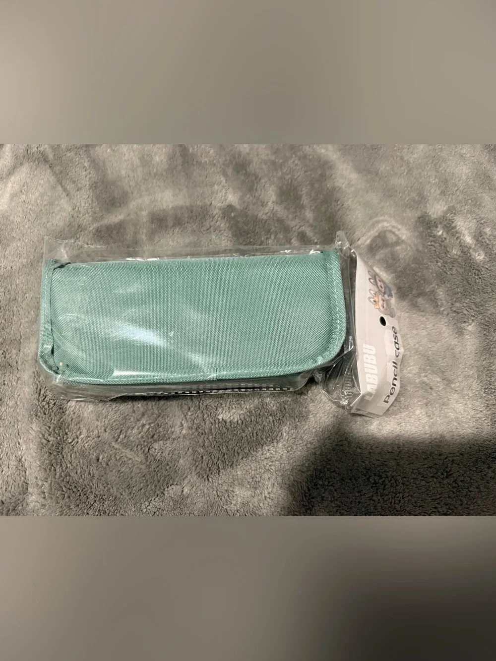 Cute Cartoon Bunny Pencil Case - Mint Green